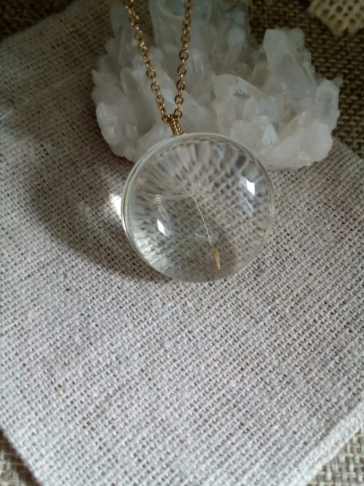Collier médaillon graine de vie – photo 4